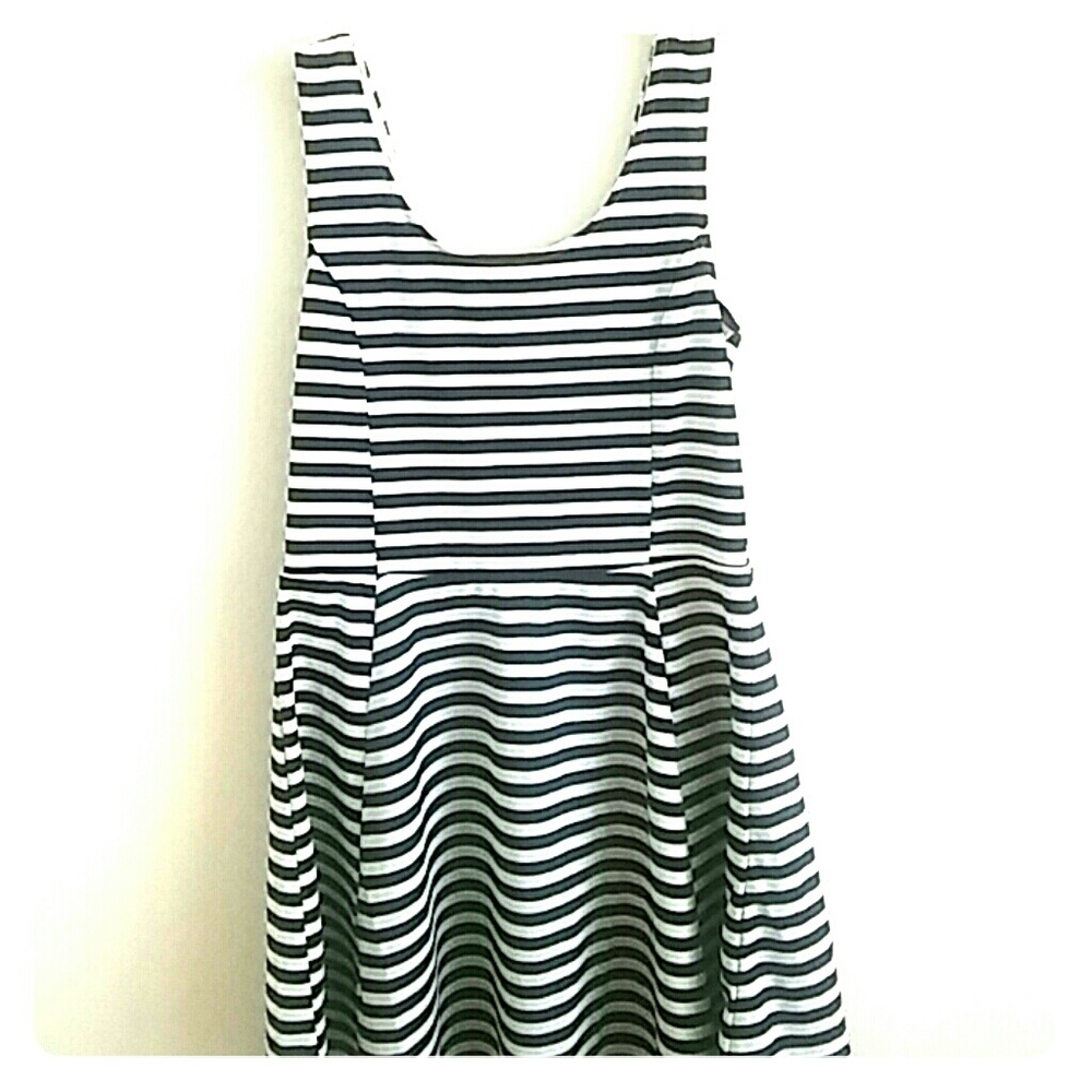 Blue and white H&M dress